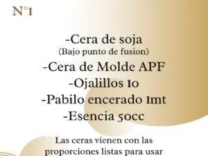 KIT PARA VELAS DE MOLDE N 1