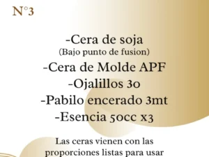 KIT PARA VELAS DE MOLDE N° 3