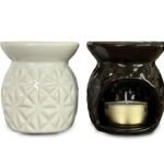 HORNILLO TEXTURA FLORES 7,5CM - Blanco
