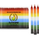 VELAS LARGAS 7 COLORES X 1 UNID.